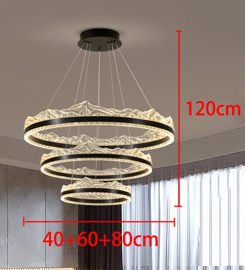 Modern home decor led lights pendant light lamps forstaircase Chandeliers for living room hanging light indoor lighting