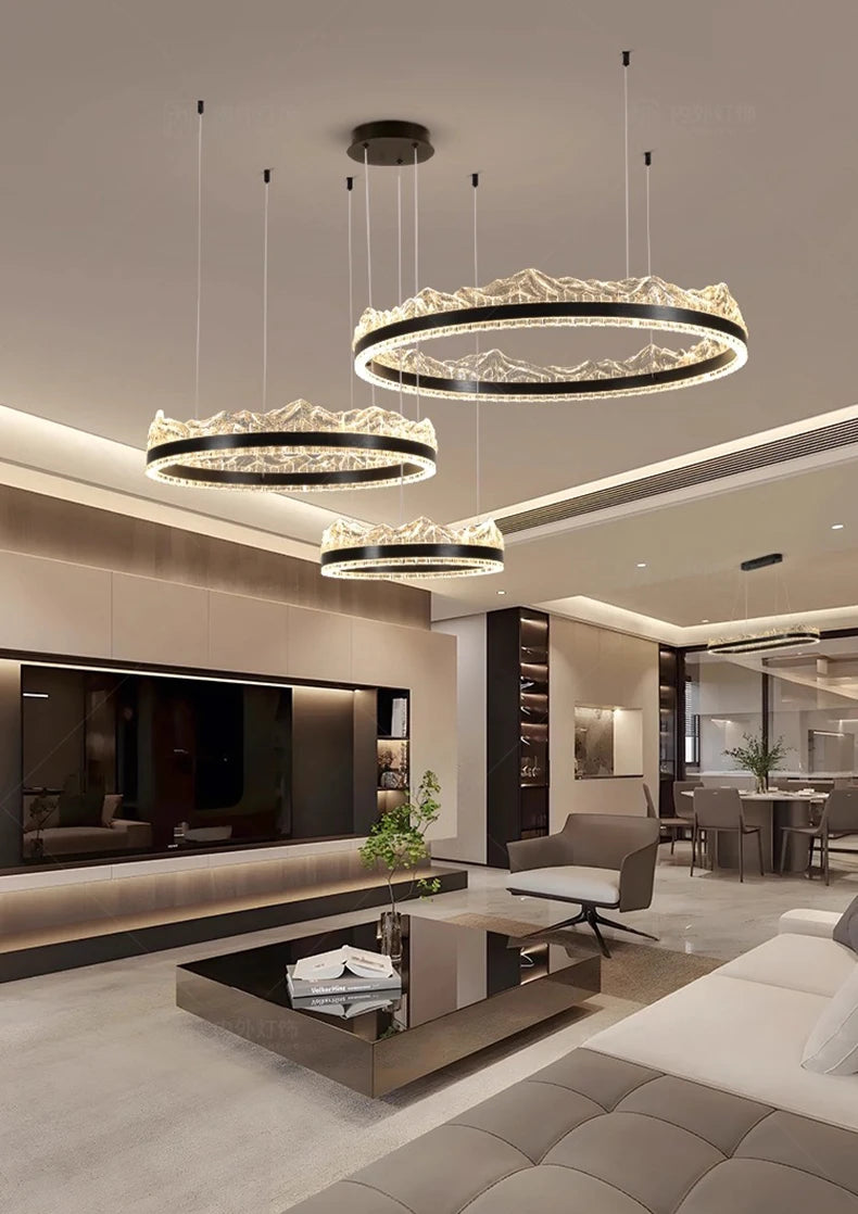 Modern home decor led lights pendant light lamps forstaircase Chandeliers for living room hanging light indoor lighting