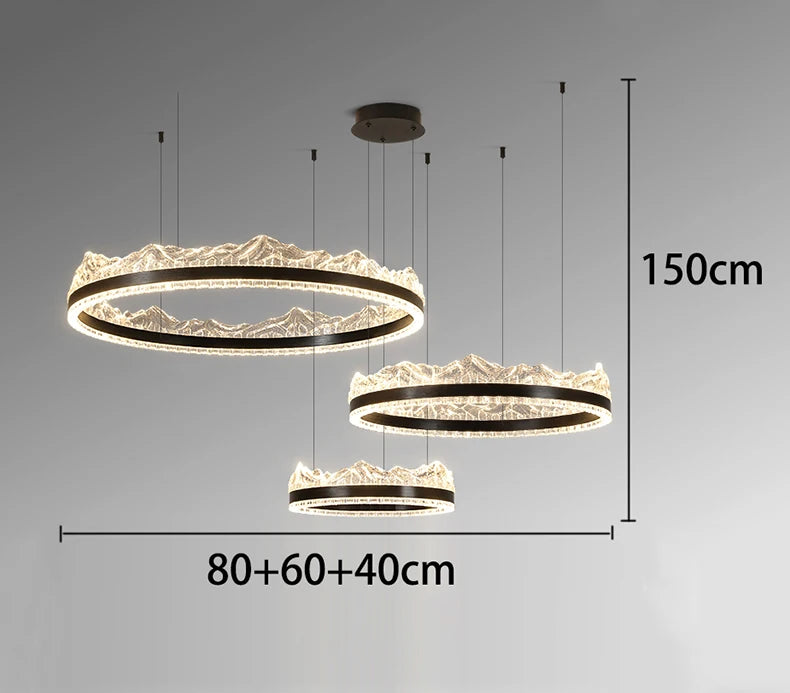 Modern home decor led lights pendant light lamps forstaircase Chandeliers for living room hanging light indoor lighting