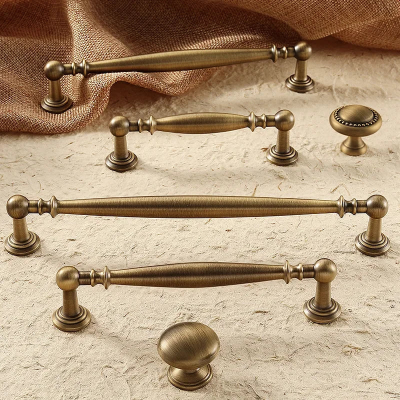 Cupboard Door Knob Furniture Wardrobe Long Pull Bronze Solid Antique Brass Cabinet Handles Kitchen Cabinet Handles Bronze Pulls