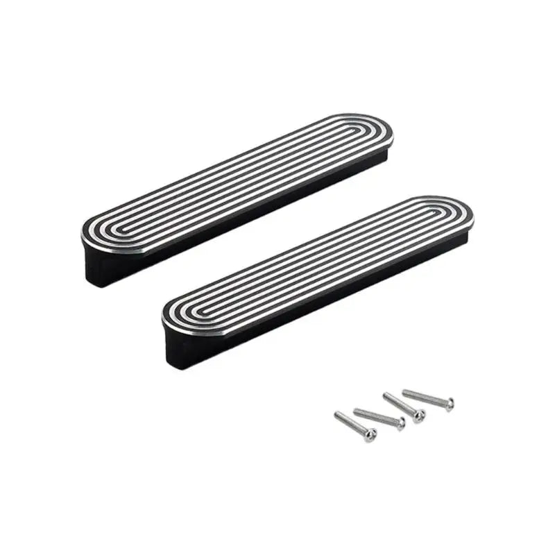 2Pcs Modern Aluminum Cupboard Handles Strong & Stylish Knob for Kitchen Wardrobe Drawer Easy Installation Without Tool D2RD