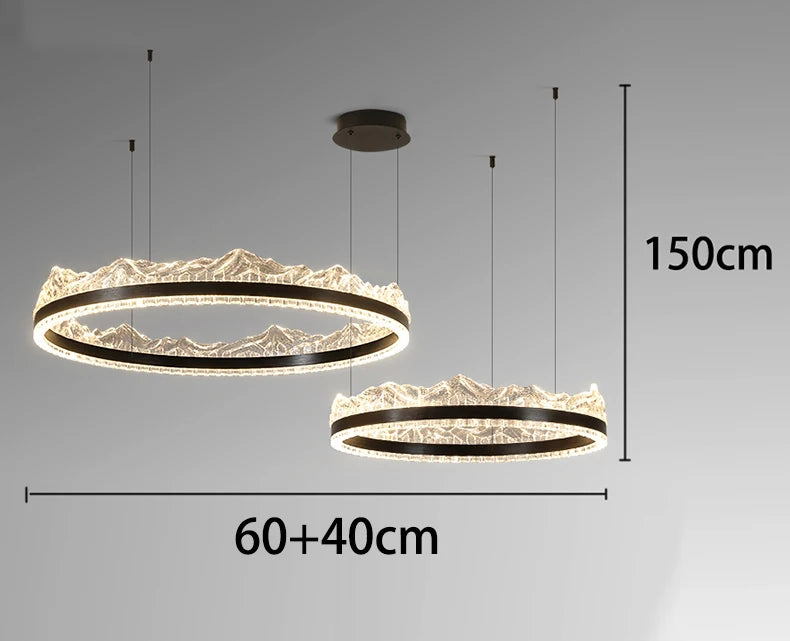 Modern home decor led lights pendant light lamps forstaircase Chandeliers for living room hanging light indoor lighting