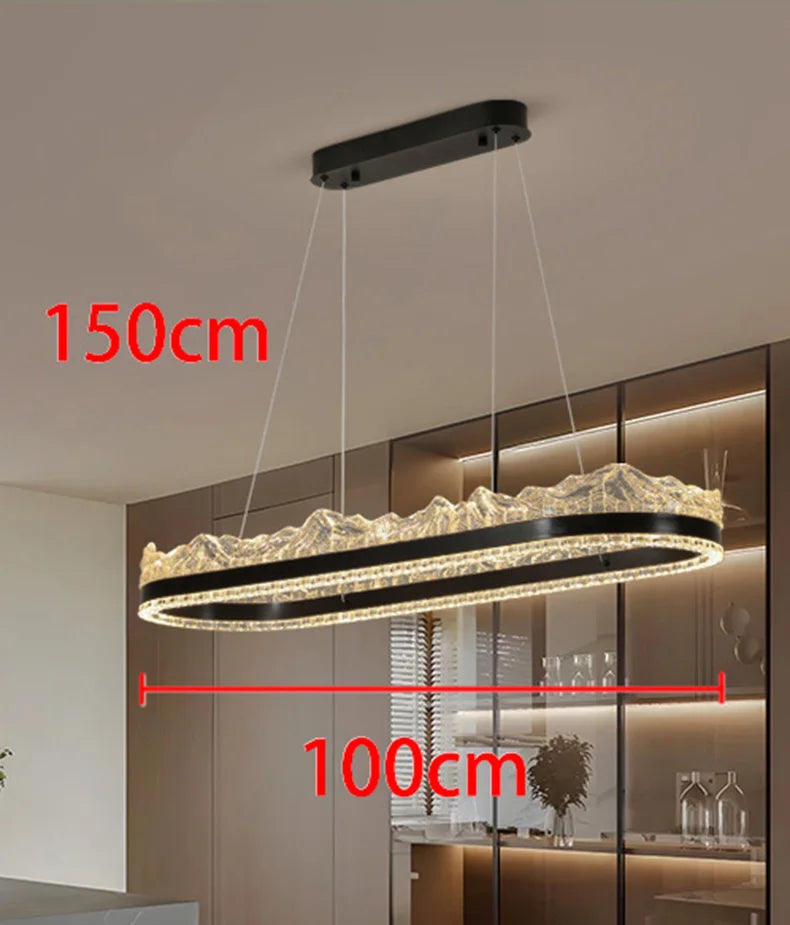 Modern home decor led lights pendant light lamps forstaircase Chandeliers for living room hanging light indoor lighting