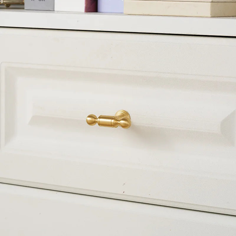 Handles for Furniture French Solid Brass Cupboard Door Knob and Handle American Kitchen Cabinet Drawer Handles