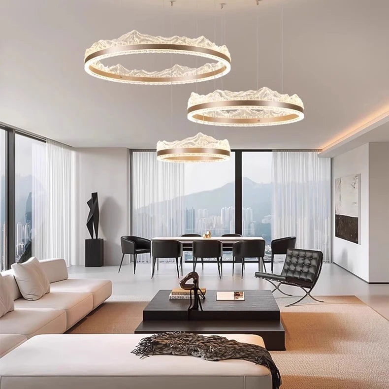 Modern home decor led lights pendant light lamps forstaircase Chandeliers for living room hanging light indoor lighting