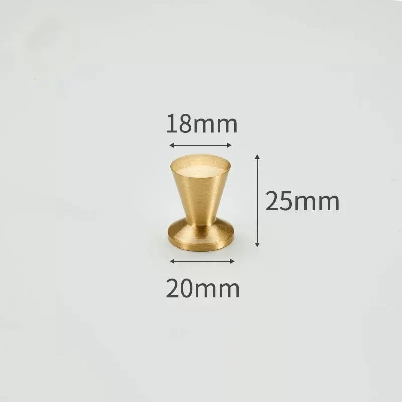 Modern Simple Solid Brass Cabinet Knobs Furniture Wardrobe Handle Kitchen Copper Pulls Doorknob