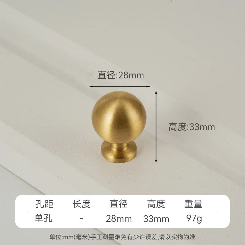Handles for Furniture French Solid Brass Cupboard Door Knob and Handle American Kitchen Cabinet Drawer Handles