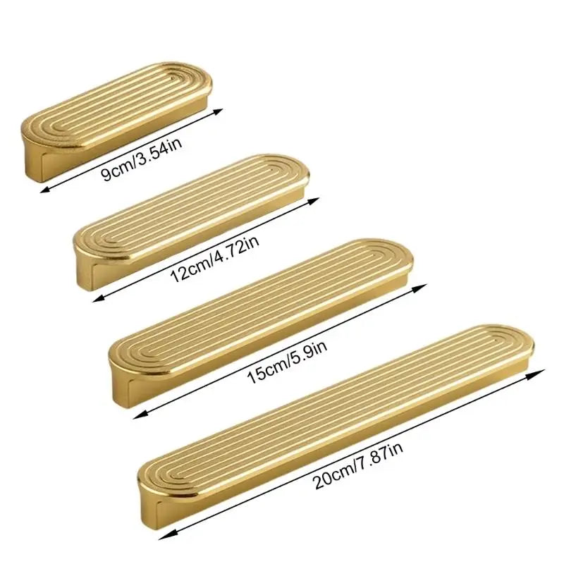 2Pcs Modern Aluminum Cupboard Handles Strong & Stylish Knob for Kitchen Wardrobe Drawer Easy Installation Without Tool D2RD