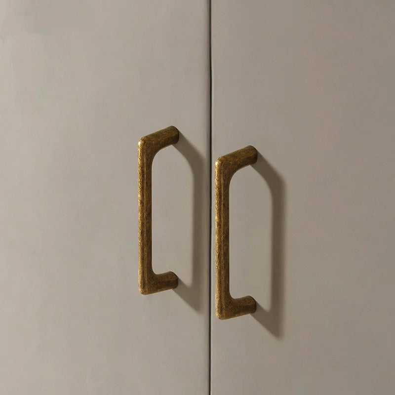 Antique Kitchen Drawer Handle Cupboard Cabinet Knobs Retro Closet Pulls Wardrobe Hardware Bronze Home Furniture Cabinet Handles