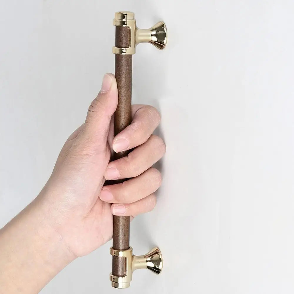 Modern Solid Wooden Door Handles Multifunctional Durable Drawer Knobs Various Sizes Kitchen Cabinet Handles Home Use