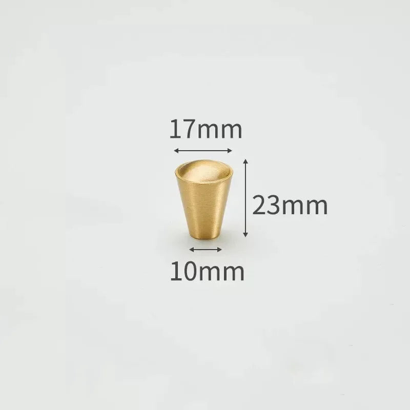 Modern Simple Solid Brass Cabinet Knobs Furniture Wardrobe Handle Kitchen Copper Pulls Doorknob