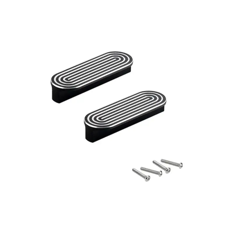 2Pcs Modern Aluminum Cupboard Handles Strong & Stylish Knob for Kitchen Wardrobe Drawer Easy Installation Without Tool D2RD