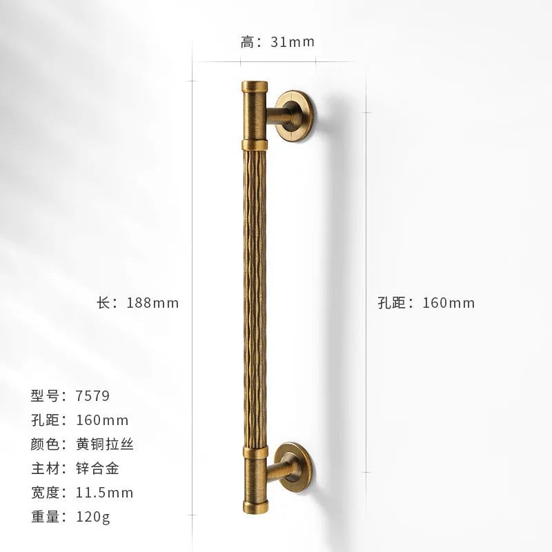Antique-Bronze Cabinet Handle Retro Wardrobe & Kitchen-Cabinet Pull American Single-Hole Drawer Knob Zinc-Alloy Furniture Handle