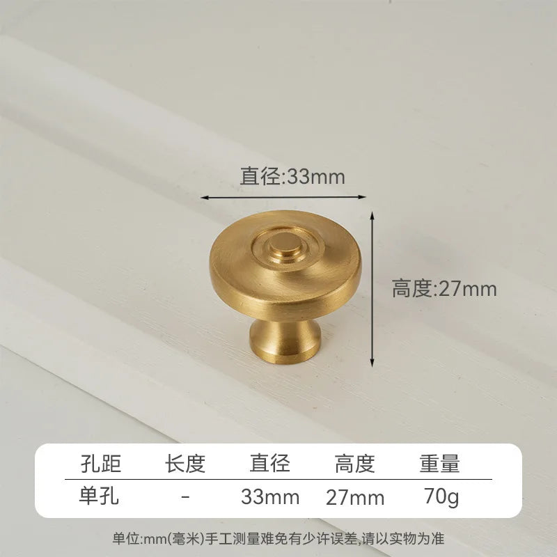 Handles for Furniture French Solid Brass Cupboard Door Knob and Handle American Kitchen Cabinet Drawer Handles