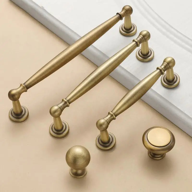 652F 2Pcs Multifunction Antique Metal Handles for DIY Cupboard Renovations Projects
