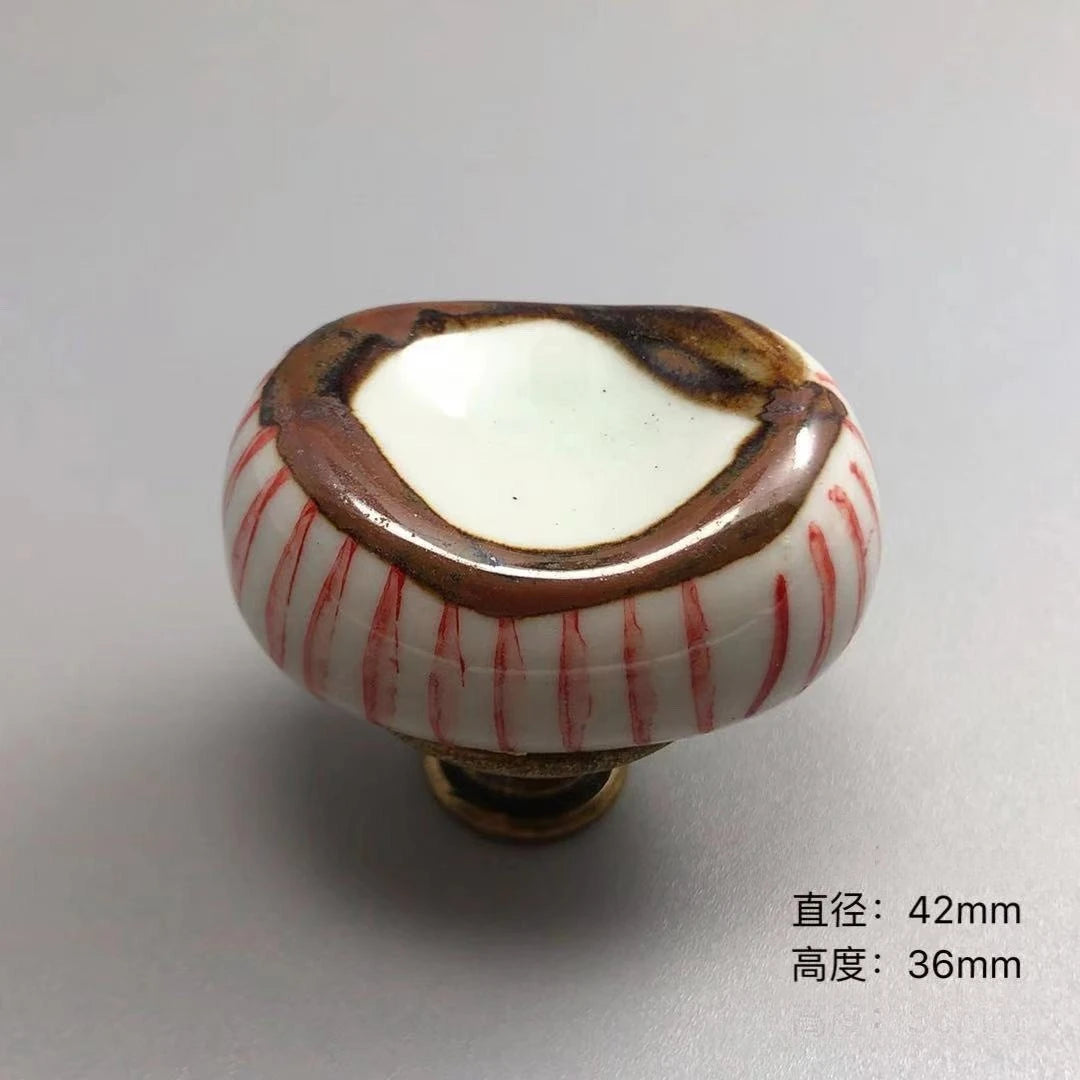 Ceramic Door Handles French Vintage Furniture Handle Cupboard Kithen Cabinet Wardrobe Drawer Closet Pulls DIY Decor