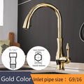 Kitchen Faucet Silver Single handle Pull-out single-hole handle Rotate 360 Water mixer faucet Mixed water tap