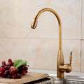 Kitchen Faucets Antique Bronze Faucet for Kitchen Mixer Tap With Ceramic Crane Cold And Hot Kitchen Sink Tap Water Mixers 7513